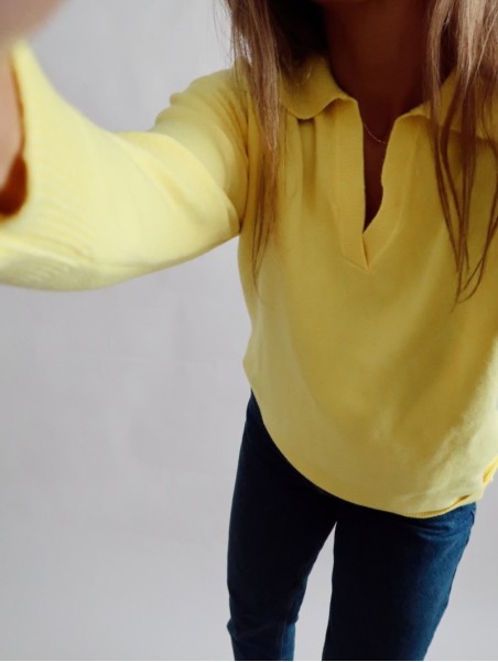 Jersey Basic Polo Amarillo