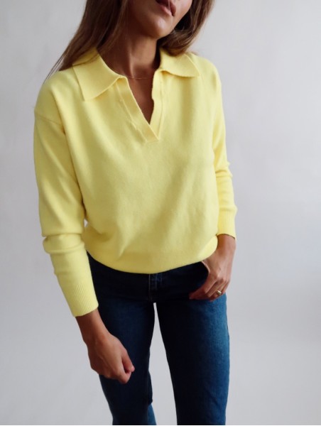 Jersey Basic Polo Amarillo