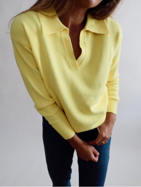 Jersey Basic Polo Amarillo